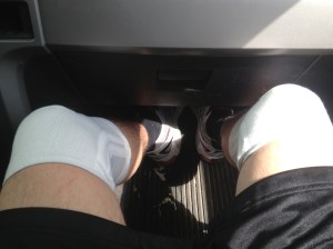 Knee braces.  I'm a pseudo Stone Cold Steve Austin.